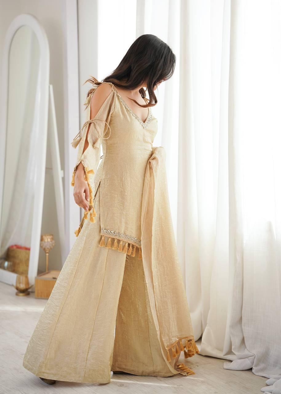 Doremon Crush With Real Mirror work Lace Border