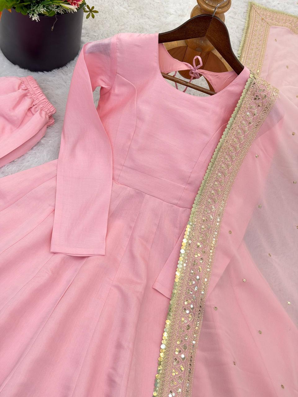 Gown, Bottom & Dupatta