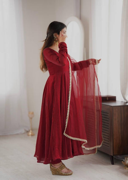 Doremon Crush With Real Mirror work - Red