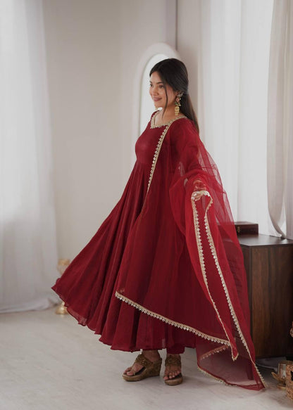 Doremon Crush With Real Mirror work - Red