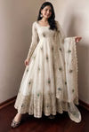 Fendy Silk Fully Flared Sequence Embroidered Designer Gown Set