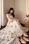 Fendy Silk Fully Flared Sequence Embroidered Designer Gown Set