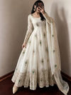 Fendy Silk Fully Flared Sequence Embroidered Designer Gown Set